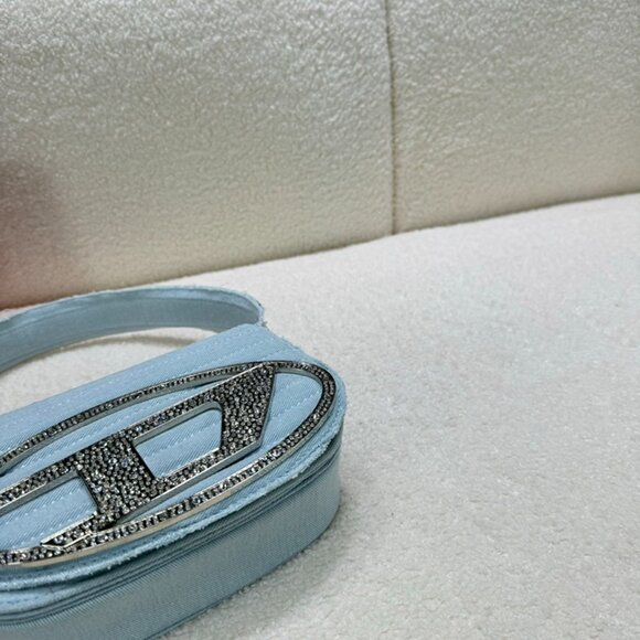 Diesel Light Blue Simple Denim Shoulder Bag - Picture 7 of 9